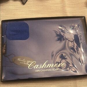 Carolina Grace Blue Cashmere Scarf